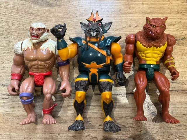 Vintage Thundercats Figures Rataro Jackalman Monkion