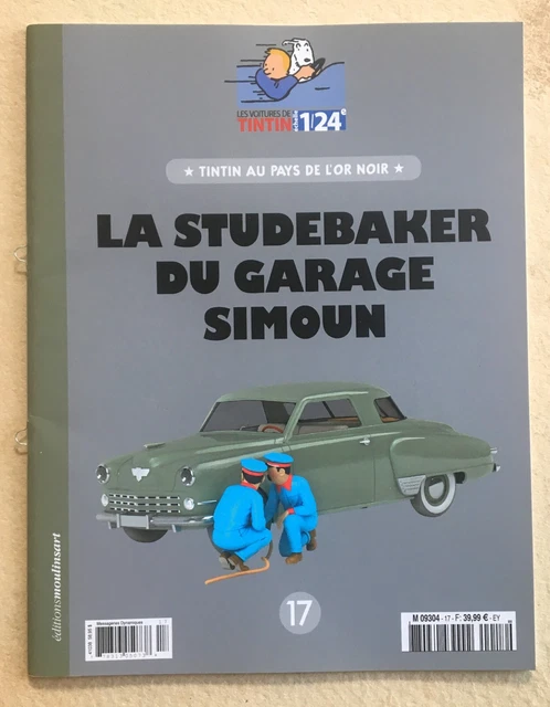 Hachette - Voitures De Tintin N°33 - La Dépanneuse Simoun 1/24 - Jaune Avec Livret