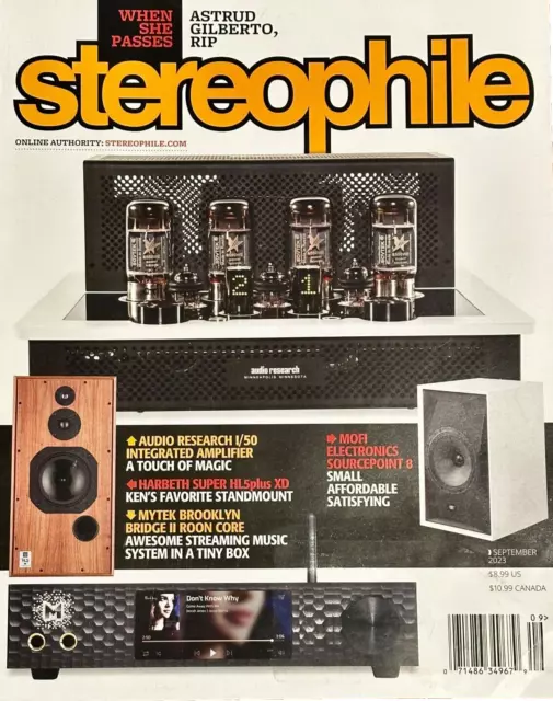 Stereophile September 2023: MoFi Electronics, Mytek, Audio Research, Harbeth etc