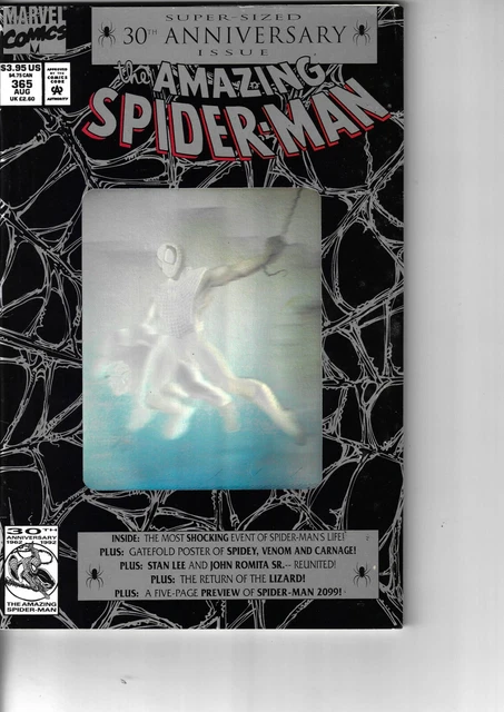 Amazing Spider-Man 365 1st Spider-Man 2099 Lizard VG/F 1992 Glossy Triple Size