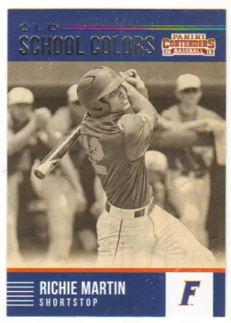 2015 Panini Contenders Baseball Old School Colors #13 Richie Martin