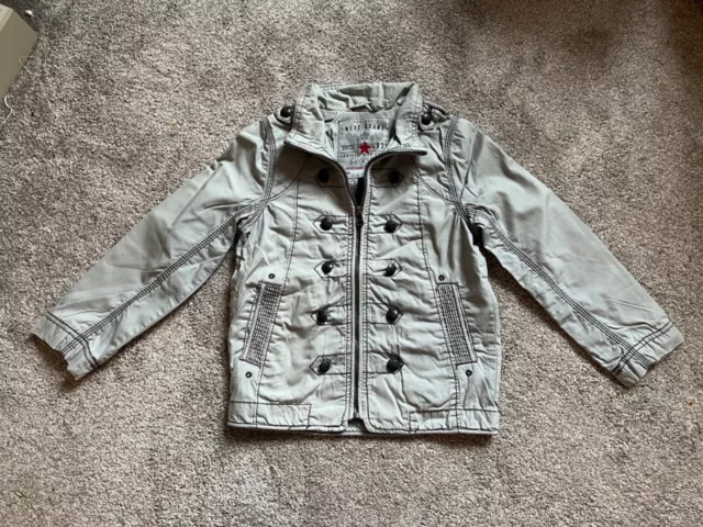 Next boys grey military style jacket age 5 years