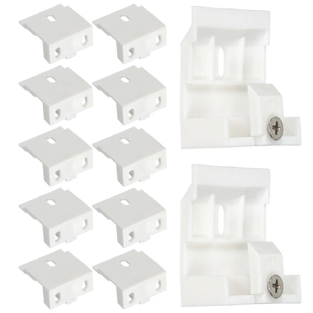 10 PCS CURTAIN Holders Clips Pleated Shades Inside Mounted Blinds £7.89