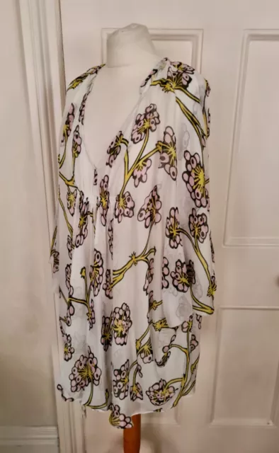 New Diane Von Furstenberg Dress Fleurette Dress Dragon Berry Size S