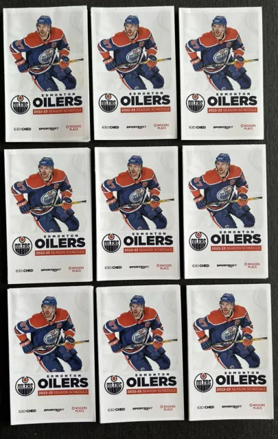 RS20 Edmonton Oilers 1997/98 NHL Hockey Pocket Schedule - Molson