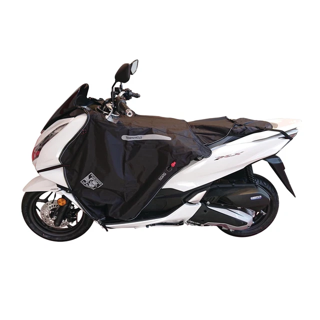 Couvre-jambes Universal Scooter & Maxiscooter - Imperméable Thermosoudé HEVIK - Tablier Pliable Avec Housse Rembourrée - Noir