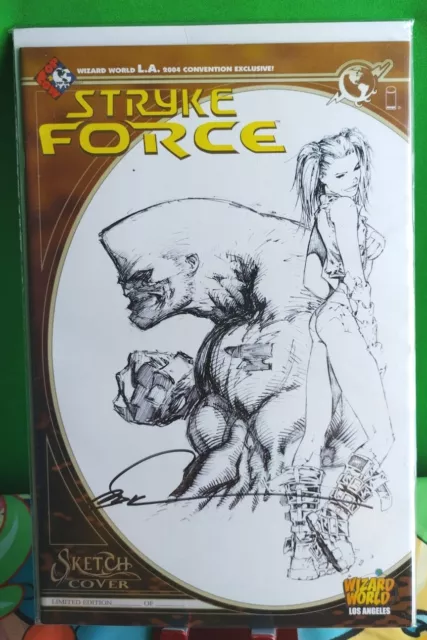 Strike Force 2004 Limited To 500 SKETCHCOVER #156/500 Signed By Marc Silvestri