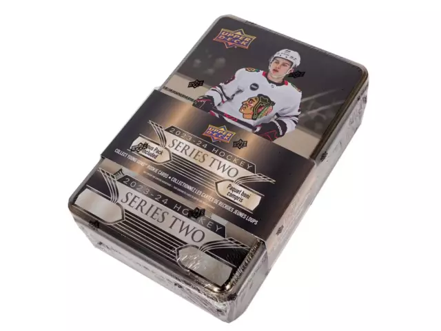 2023-24 Upper Deck Series 2 Hockey Tin Sealed Box ? Young Guns Bedard ?