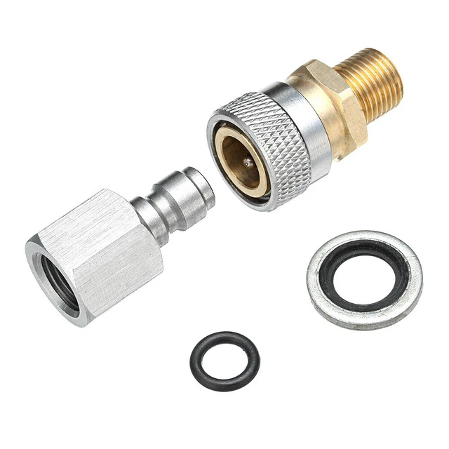 TUXING Adaptateur de valve DIN M18 × 1,5, station de remplissage de paintball pour réservoir d'air HPA/PCP avec jauge haute pression 4500 psi PCP Paintball tuyau d'air de remplissage