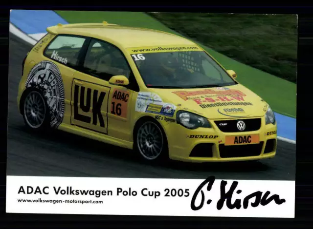 Patrick Hirsch Autogrammkarte Original Signiert Motorsport + A 210970