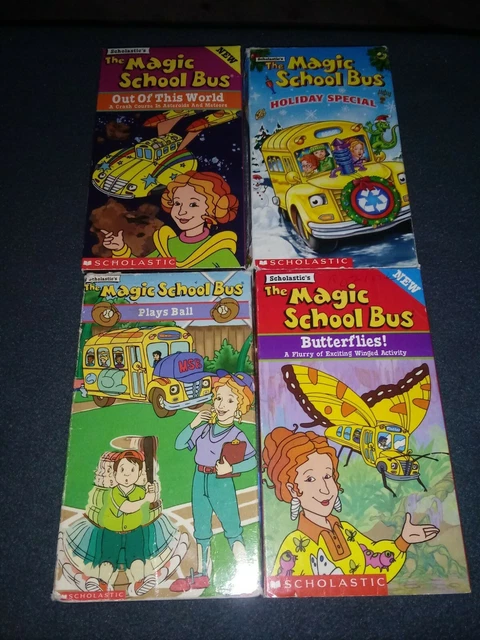 THE MAGIC SCHOOL Bus VHS Lot of 4 Tapes Holiday Special Play Ball ...