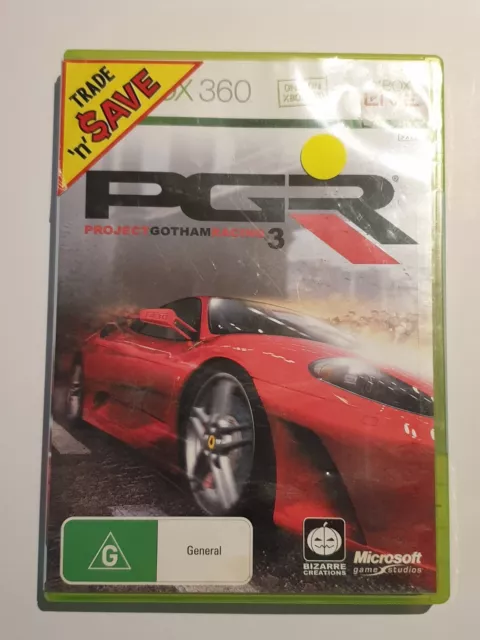 XBOX 360 PGR Project Gotham Racing 3 Microsoft PAL Game With Manual Free Post
