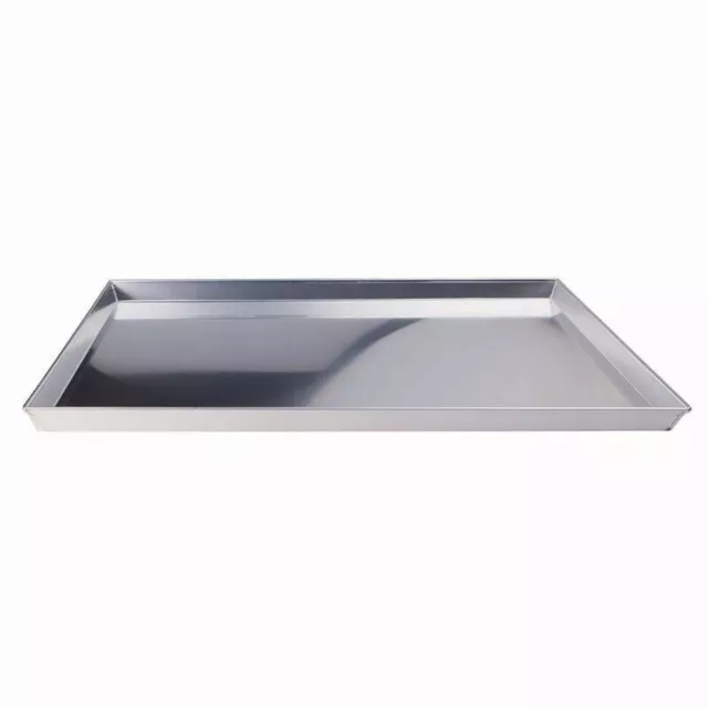 Teglia rettangolare per pizza in alluminio con orlo Professionale Agnelli 30x23