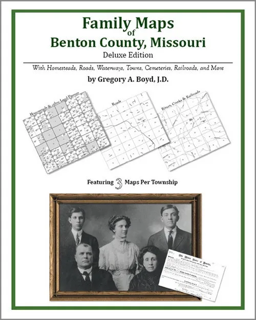 Family Maps Benton County Missouri Genealogy MO Plat