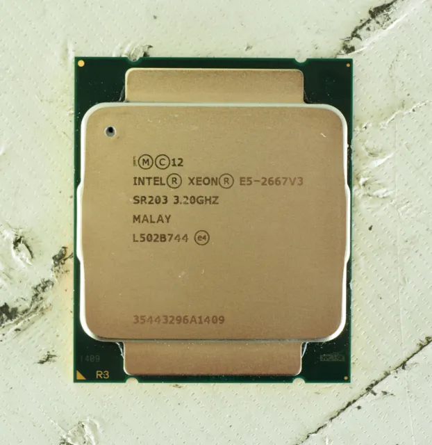 Intel Xeon E5-2667 V3 3.20GHz 8-Core SR203 LGA2011-3 CPU Server Processore