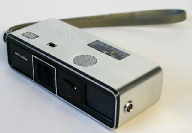 Cámara espía en miniatura Rokkor Minolta 16 Ps 16 mm en caja vintage J03