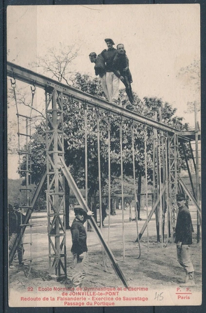 [CPA528] France, Joinville-le-Pont - Ecole de Gym et d'Escrime - VF old postcard