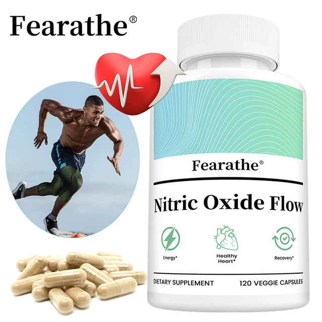NITRIC OXIDE FLOW Supports Heart Health, Balanced Energy, And Enhanced ...