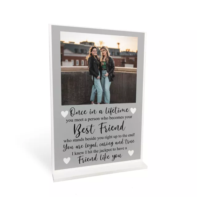 Personalised Gift For Best Friend Standing Plaque Friendship Sign Best Friend