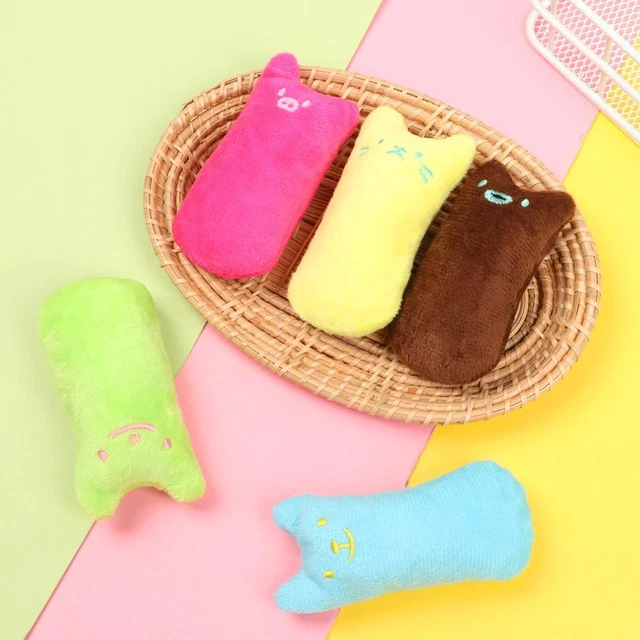 Crazy Chew Play Teeth Scratch Cat Toys Catnip Pillow Pet Supplies Kitten Play