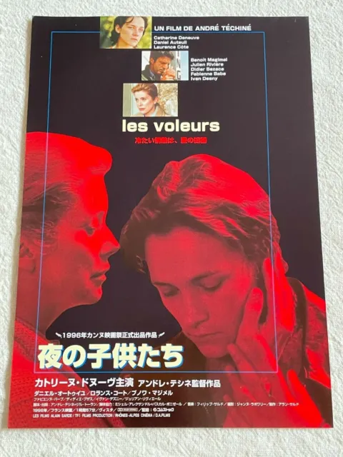 Les Voleurs 1997 Movie Flyer Mini Poster Japanese Chirashi Catherine Deneuve