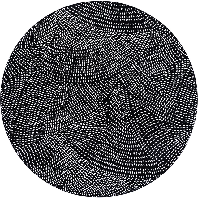 Surya CPO3859-710RD Contempo 94 X 94 inch Black Rug in 8 Ft Round, Round