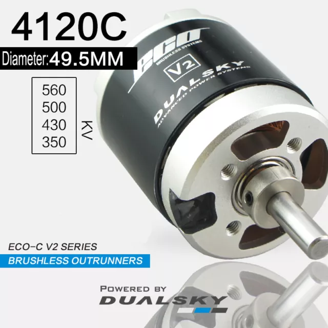 DUALSKY Motor ECO-C V2 Series Brushless Outrunners 4120C KV 560/500/430/350 RC
