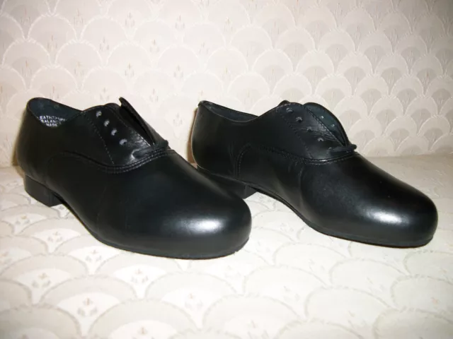 Capezio Boys Ballroom Dance Shoes BR02C Patent or Black Leather New In Box