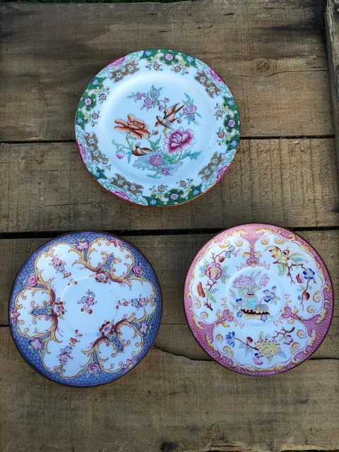 Lot - 1 assiette à dessert - 2 Sous tasses SARREGUEMINES MINTON