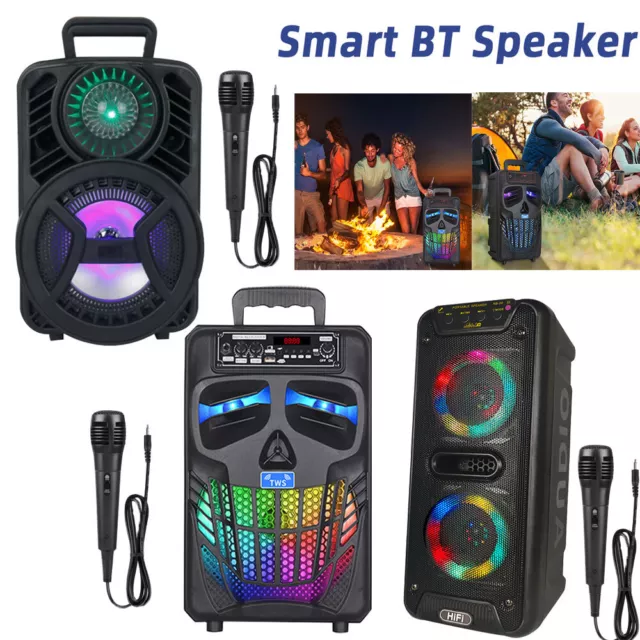 Portable Ultra Loud High Bass Wireless Bluetooth Stereo Speaker Party USB/TF/AUX