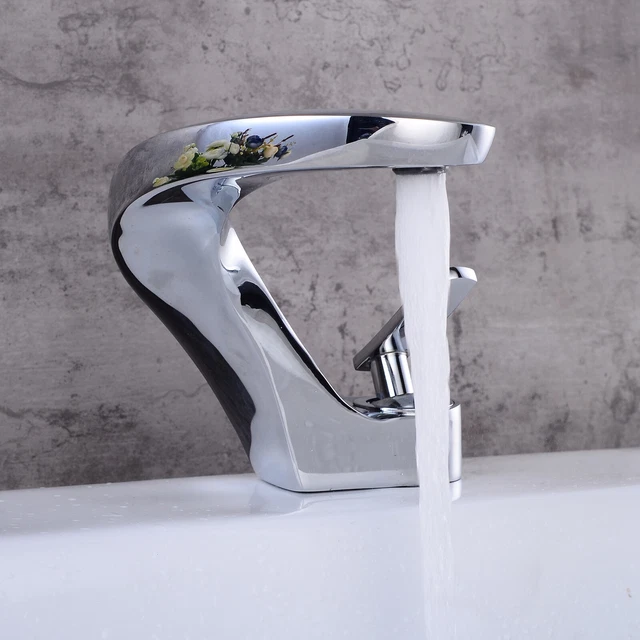 Grifo cromado cascada baño lavabo grifo fregadero grifería