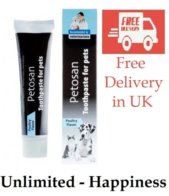 Petosan Toothpaste For Dogs Poultry Flavour - 70g - Free Delivery in UK