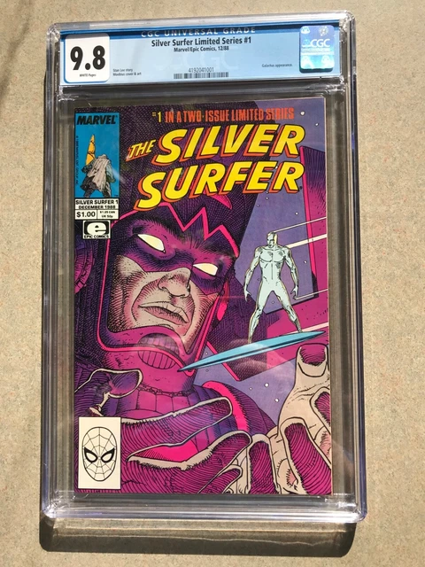 #1  1988 the silver surfer cgc 9.8 grade/white pages graded/jan 2023