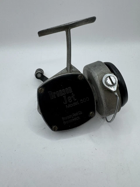 VINTAGE BRONSON JET Model 500 spinning reel NICE! Made in Bronson