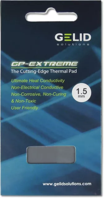 Gelid Solutions GP Extreme 1.5mm Thickness Thermal Pad 80 x 40 x 1.5 mm W/mK 12