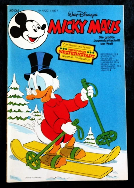 Micky Maus 1977 Heft 4 mit Beilage und Schnipp (Ehapa) TOP Zustand Z0-1