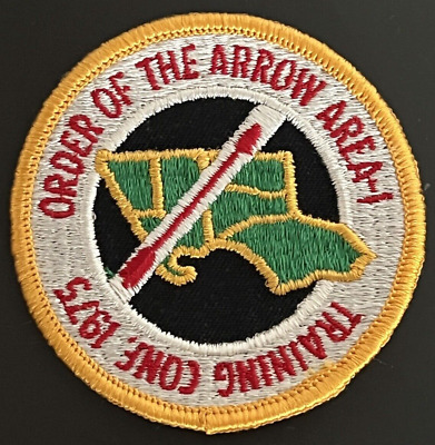 1975 Boy Scout OA Area 1 Training Conference Patch