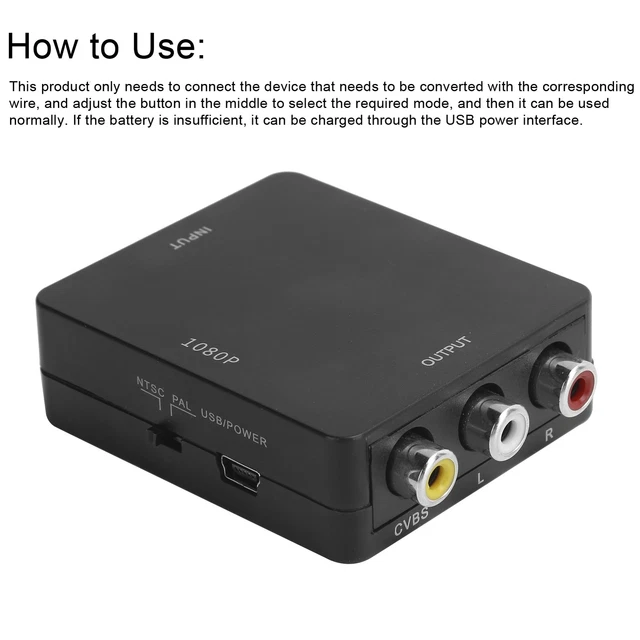 HIGH DEFINITION MULTIMEDIA Interface To Av Converter No Driver Video ...