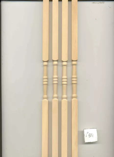PORCH VERANDA POST -  dollhouse trim wood 4pcs 7010 column 4pack Houseworks 12"