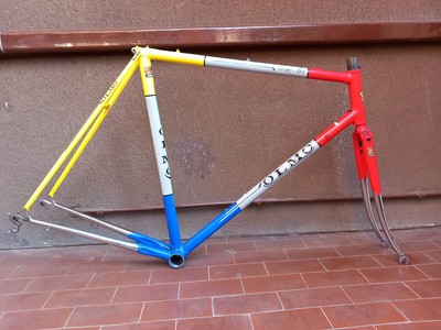 Olmo BICICLETTA DA CORSA frameset telaio e forcella Columbus Tubi Retrò 
