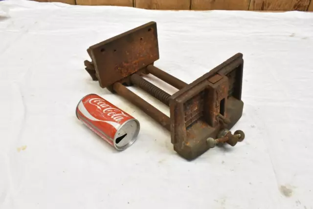 Vintage Wilton Woodworking Vise 7” Wide Carpentry Vise Wood Clamp Bench Vise