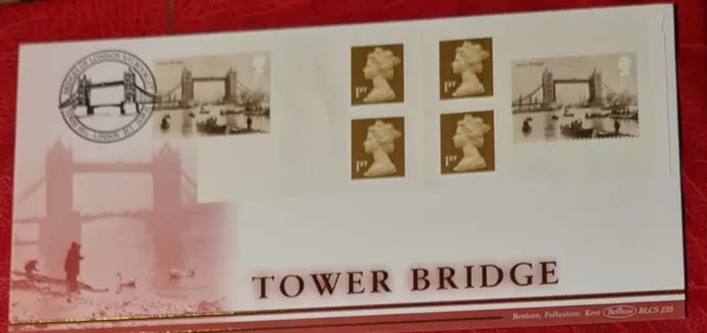 Gb - 2002 - "Bridges Of London" - Retail Nvi Booklet Benham Blcs235 Ltd Ed Fdc