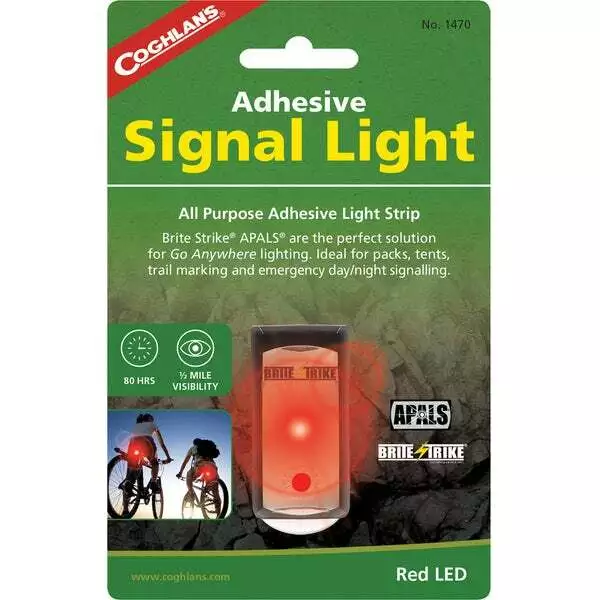 Adhesive Signal Light for Bikes, tents, and emergency day/night signaling