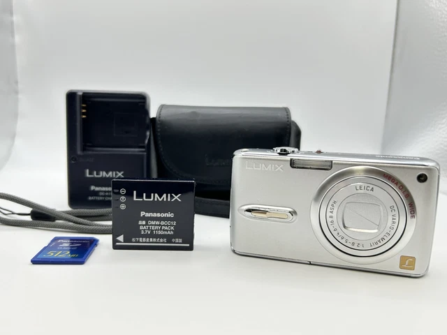 PANASONIC LUMIX DMC-FX550 Compact Digital Camera Silver Excellent