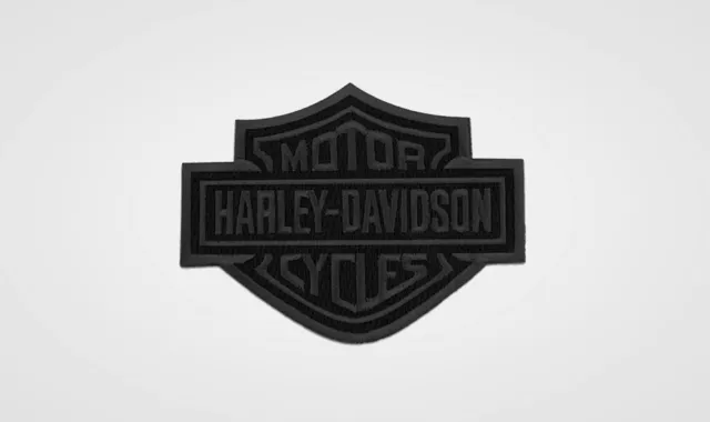 Toppa Harley-Davidson 4"" Bar & Shield Blackout Patch 10,16 x 8,28 cm nera