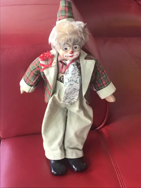 Clown als Puppe Clownpuppe JOE von Carneval ELG Sammlerserie handgemalt