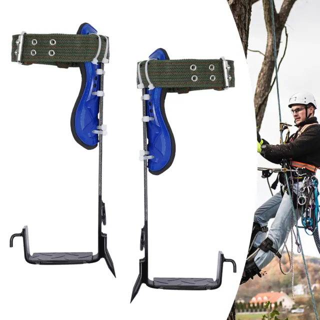2 Gear Belt Rope Spike Tree Climbing Spike Set With Security Belt & Foot Strap