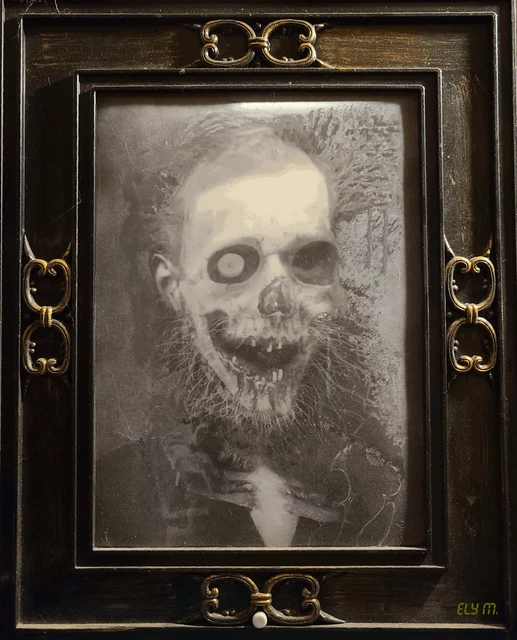Scary Picture Animated Motion Changing Face Digital Art NFT card made by elymbmx