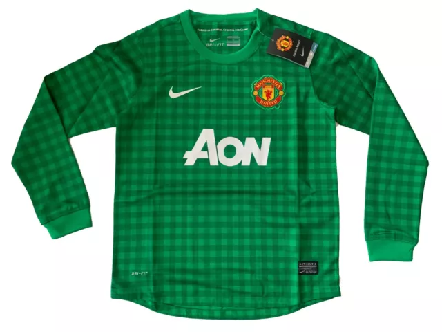 Manchester United Torwart Trikot Kinder Gr. M / L / XL  Nike jersey Kids 140-170