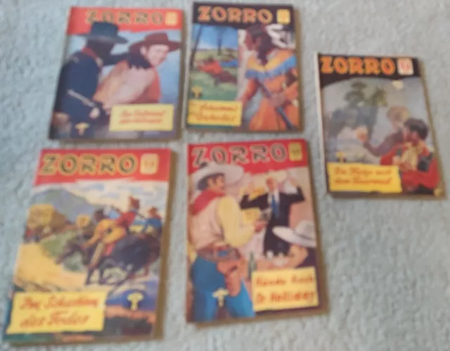 Zorro Romanhefte Konvolut R. Frank Verlag Schöne Zustände 50er Jahre